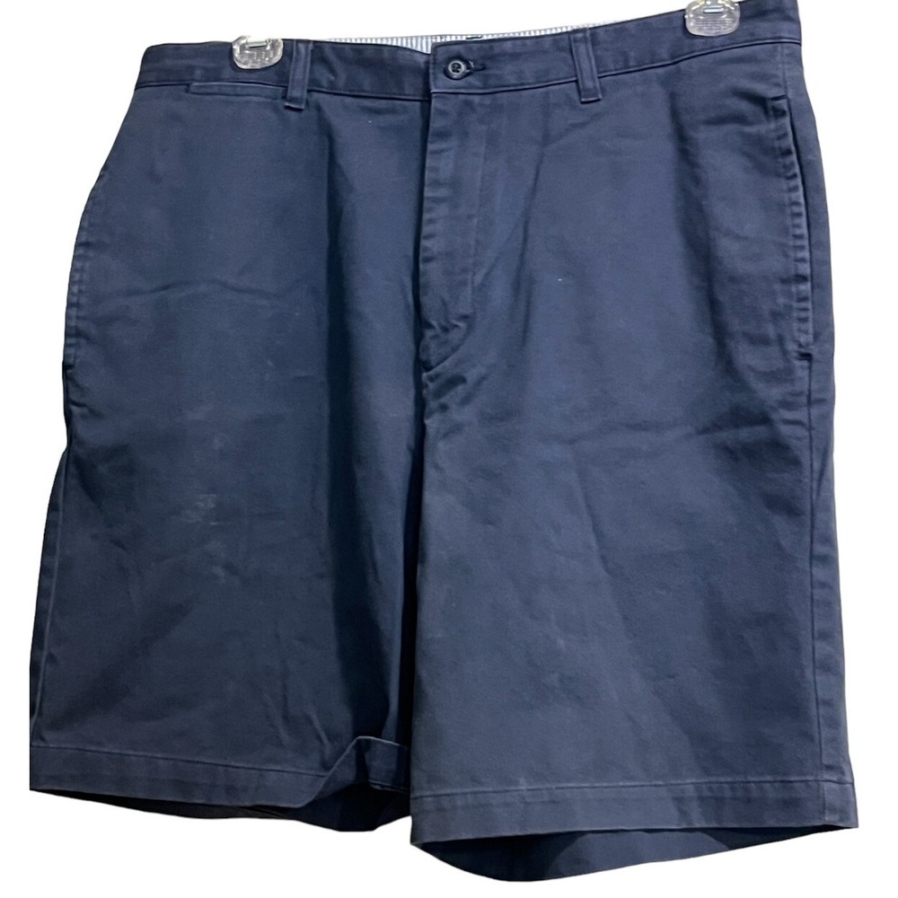 Tommy Hilfiger Men's 36 Cotton Navy Lightweight Flat Front
